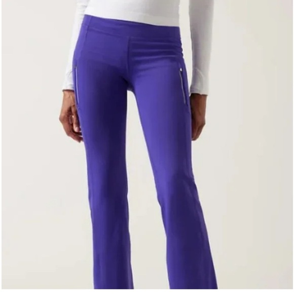 Athleta Rainier Bootcut Pant Noble Blue/Purple Legging - Picture 4 of 12